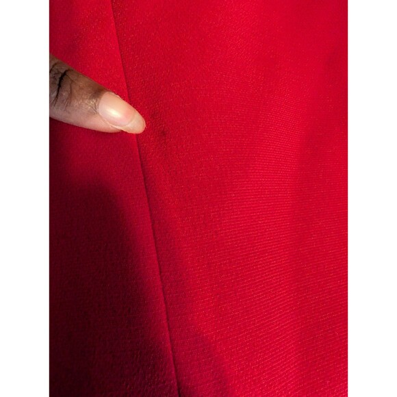 KASPER 3PC deep Red polyester Lined skirt suit women's Size 6P - Picture 14 of 16
